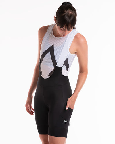 Women's BoC Cargo Bib Shorts - Black