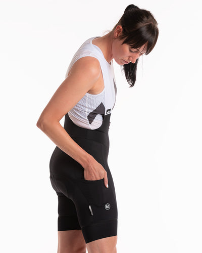 Women's BoC Cargo Bib Shorts - Black