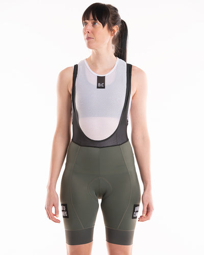 Women's Empire Bib Shorts - Olive