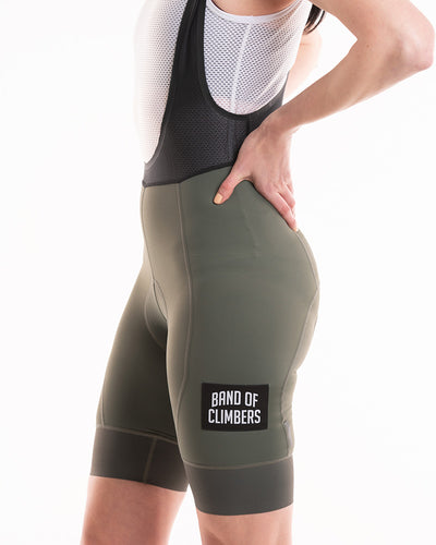 Women's Empire Bib Shorts - Olive