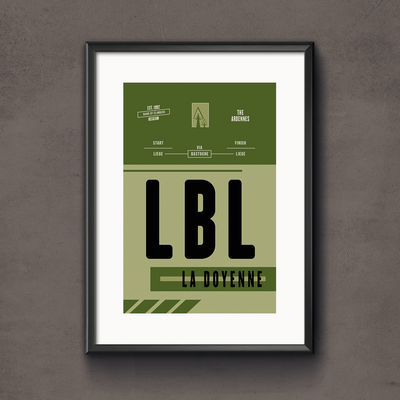 Liege Bastogne Liege Race Pass Print