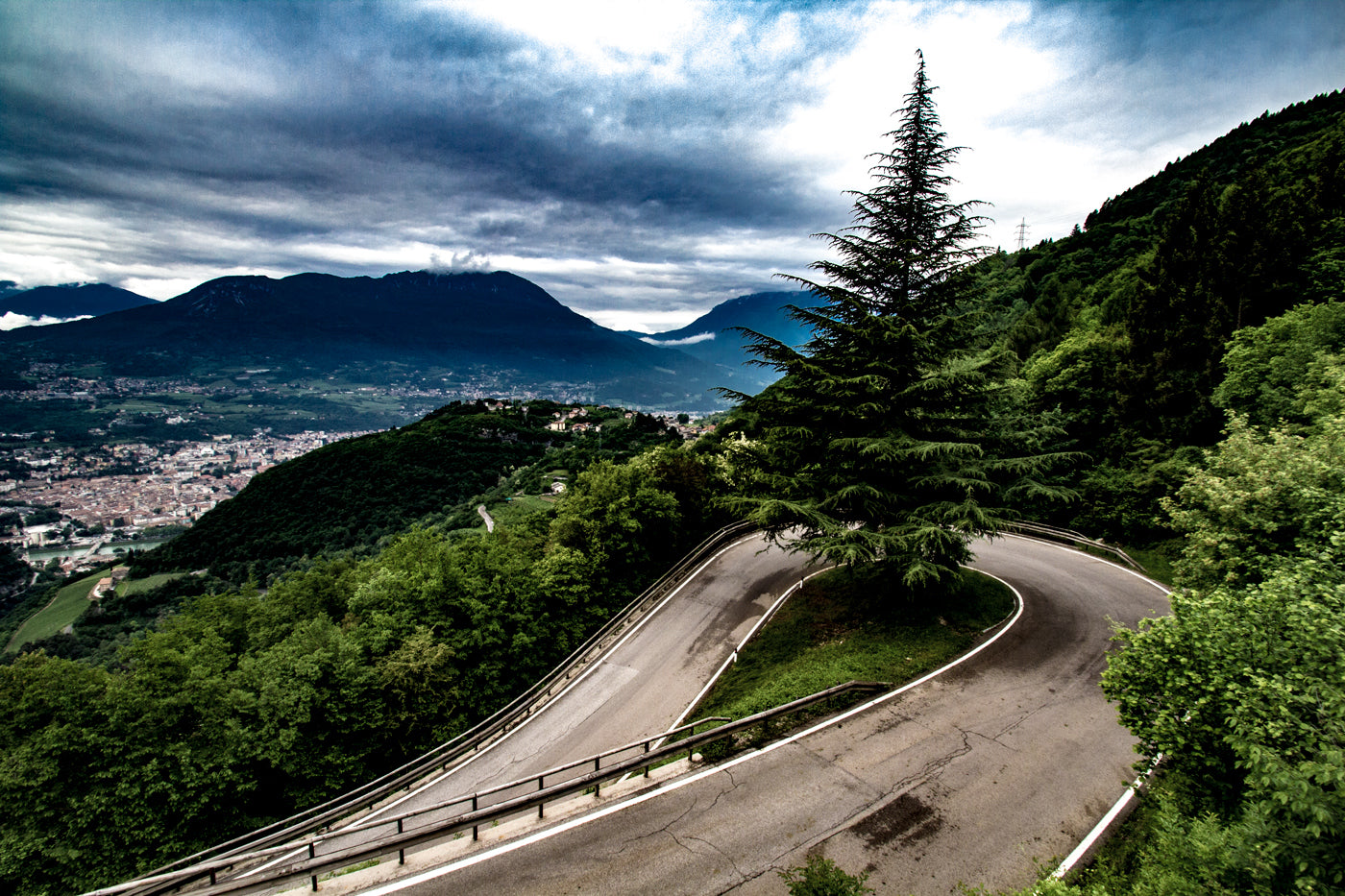 Map of Cycling Climbs of the Dolomites and Northern Italy