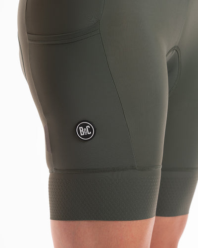 Women's BoC Cargo Bib Shorts - Olive