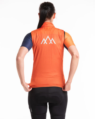 Women's The X-Lite Wind Gilet - Orange