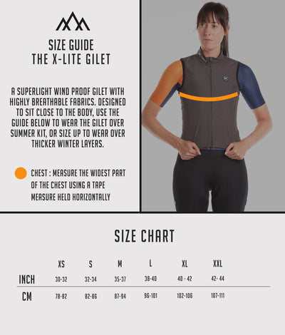 Women's The X-Lite Wind Gilet - Orange