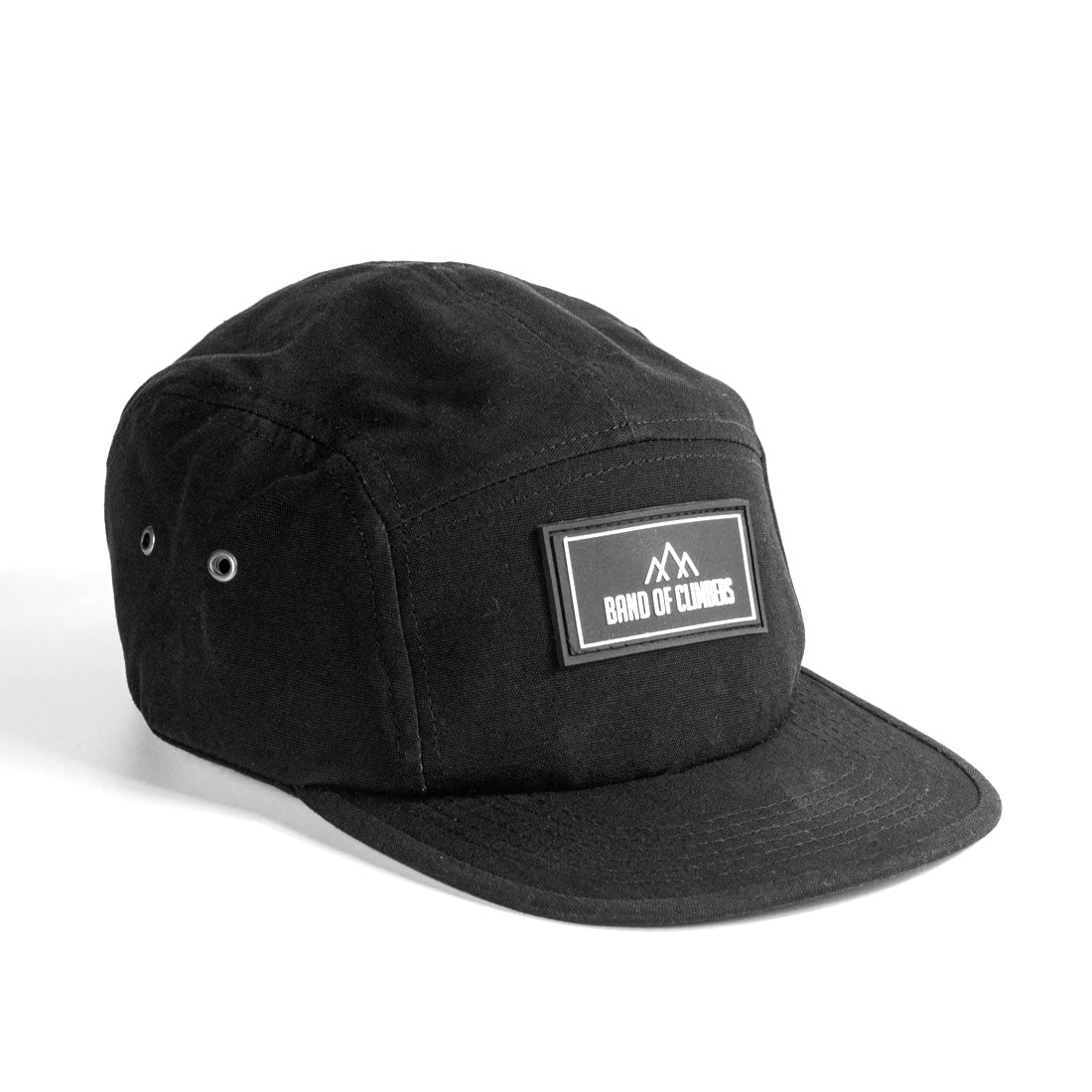 Logo 5 Panel Canvas Cap - Black