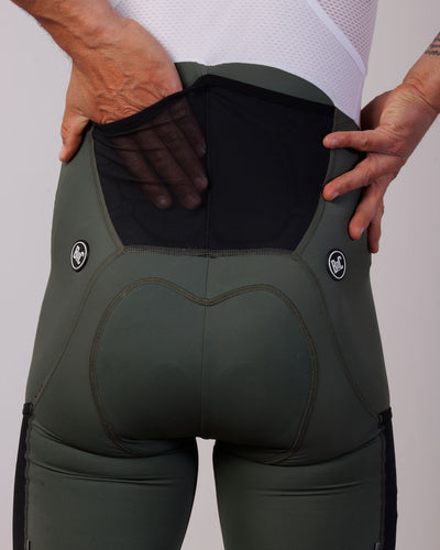 Adventure Cargo Bib Shorts - Olive