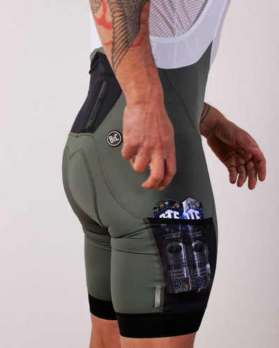 Adventure Cargo Bib Shorts - Olive