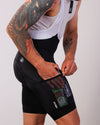 Adventure Cargo Bib Shorts - Black