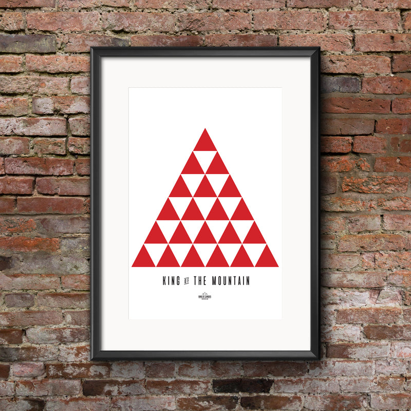 King of the Mountain Geometric Print