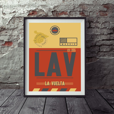 La Vuelta a Espana Race Pass Print