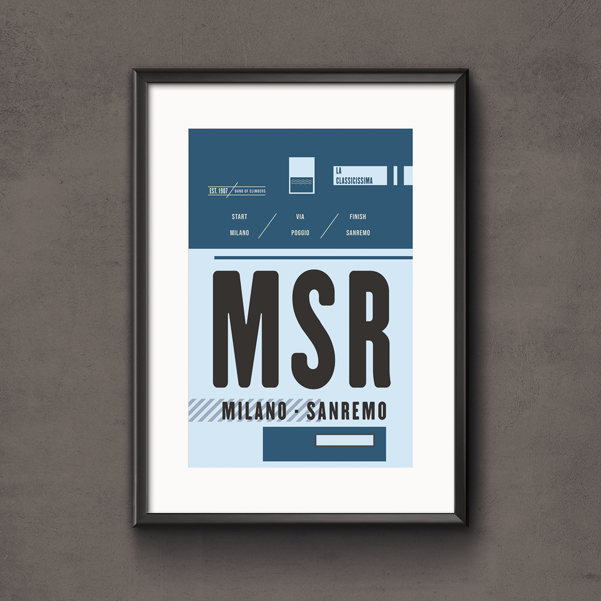 Milan San Remo Race Pass Print