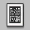 Milan San Remo Print