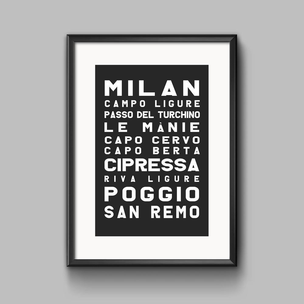 Milan San Remo Print