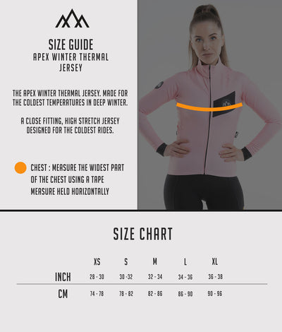Women's  Apex Winter Thermal Jersey - Rose Pink