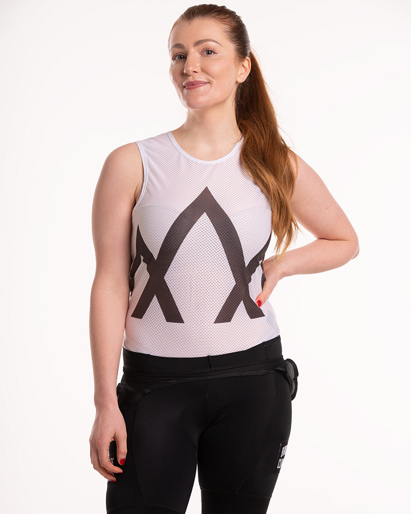 Women's Icon Pro Mesh Base Layer - White