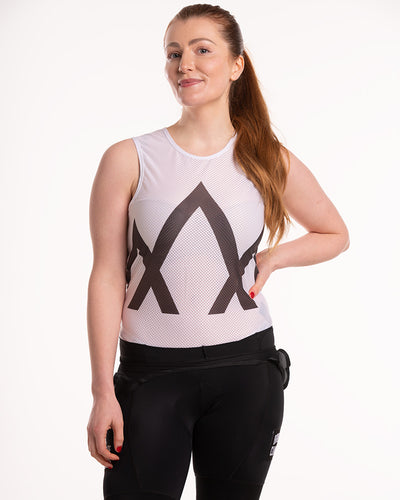 Women's Icon Pro Mesh Base Layer - White