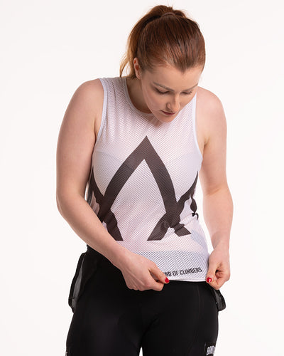Women's Icon Pro Mesh Base Layer - White