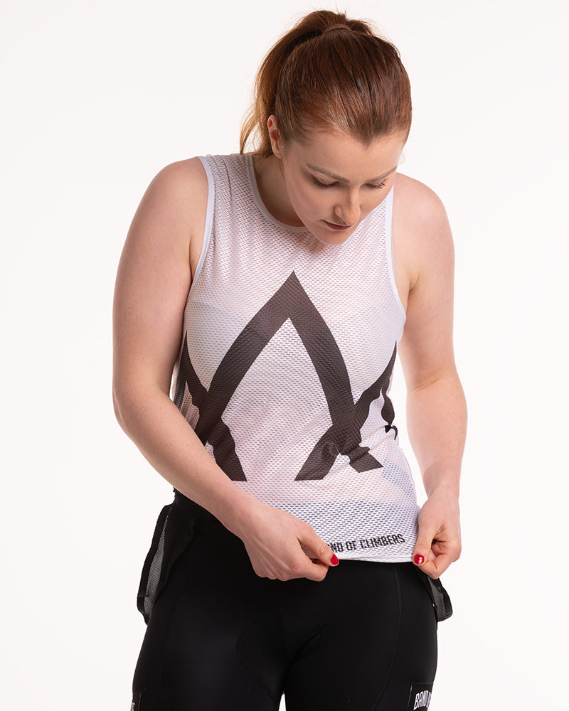 Women's Icon Pro Mesh Base Layer - White