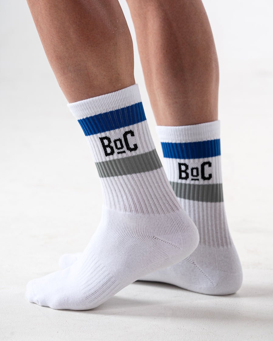 BoC Crew Sock - White/Navy