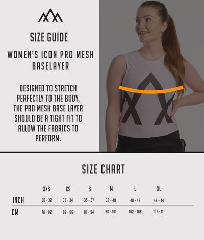 Women's Icon Pro Mesh Base Layer - White