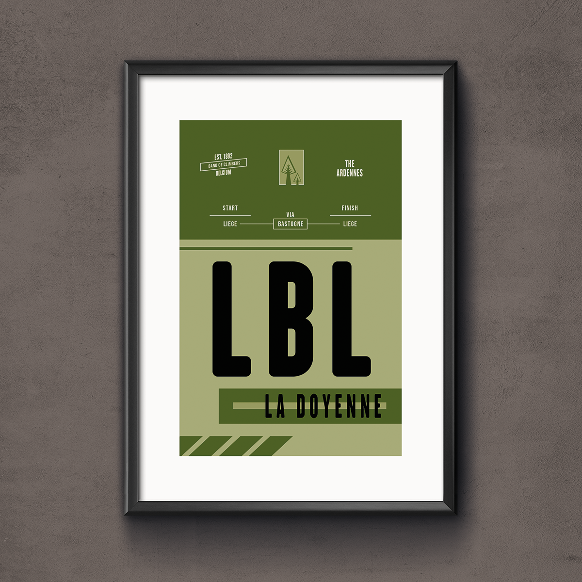 Liege Bastogne Liege Race Pass Print